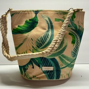 Spartina 449 Tropical Leaf Print Cabana Bucket Bag